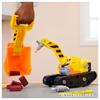 Takara Tomy Paw Patrol Rubble Crew Rubble Rubble Mega Excavator Vehicle & DIY!