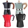 150ml/300ml Aluminium Mokka Espresso Kaffeekocher Kaffeemaschine Schwarz/Blau Moka Pot Herdplatten-Kaffeemaschine Kaffeemaschine 3 Tassen/6 Tassen
