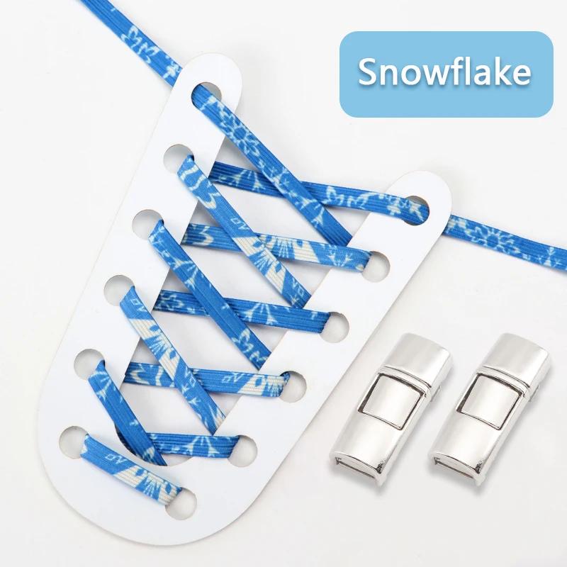 Lock Shoe laces without ties Elastic laces Sneakers Kids Adult Flat No Tie Shoelaces Rainbow Glitter Shoelace Shoes Accessories