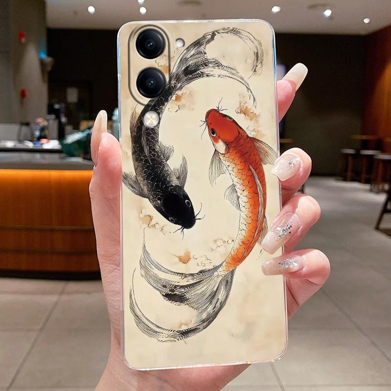 Casing For Vivo Y04 Case Luxury Dragon Cute Cool Boys Girls Back Cover For VivoY04 Vivo Y 04 Y29s Y29t 5G Transparent Phone Case