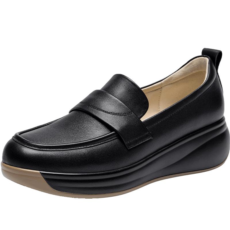 ZHR S126 Women s Thick-soled Leather Loafers 35