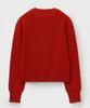 Seteo (W) Outline Basic Crew Neck Knit Red