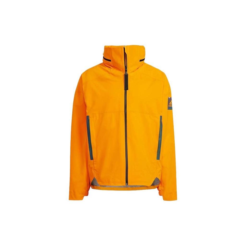 Adidas Outdoor Sports Hooded Jacket Men Outerwear Orange Yellow GQ2397
