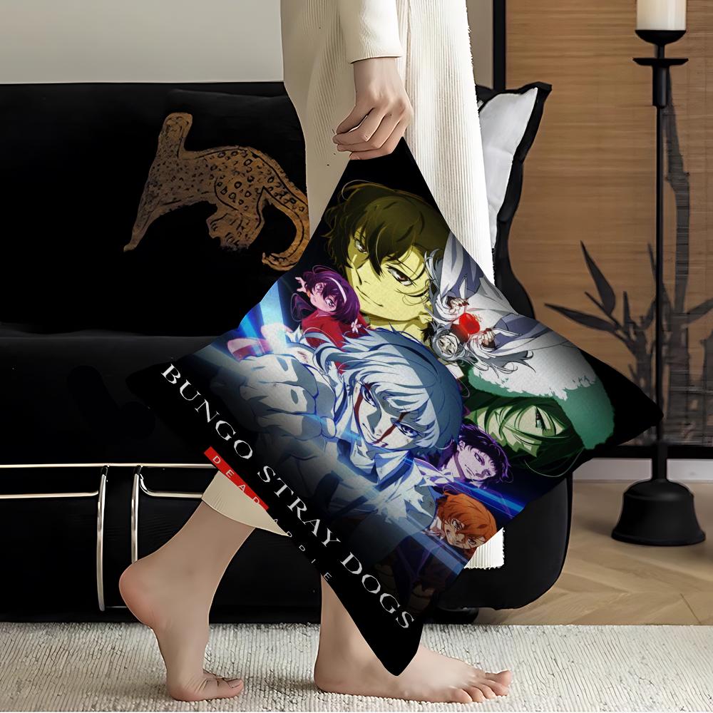 Anime Bungo Stray Dogs Pillowcase toon Gift Cushion Cover Bedroom Home Sofa Chair Seat Decor pillow case