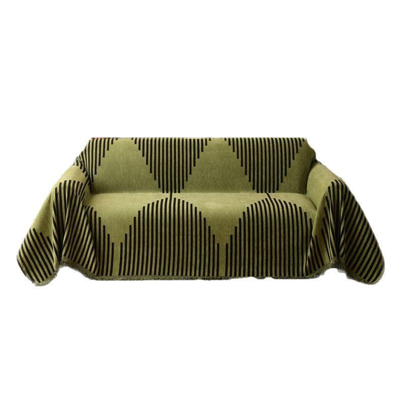 Thick Striped Sofa Cover Modern Simple Sofa Protector Throw Blanket