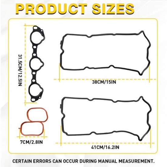 Engine Valve Cover Gasket Set For Nissan NV2500 NV3500 2012- 4.0L V6 MS19025