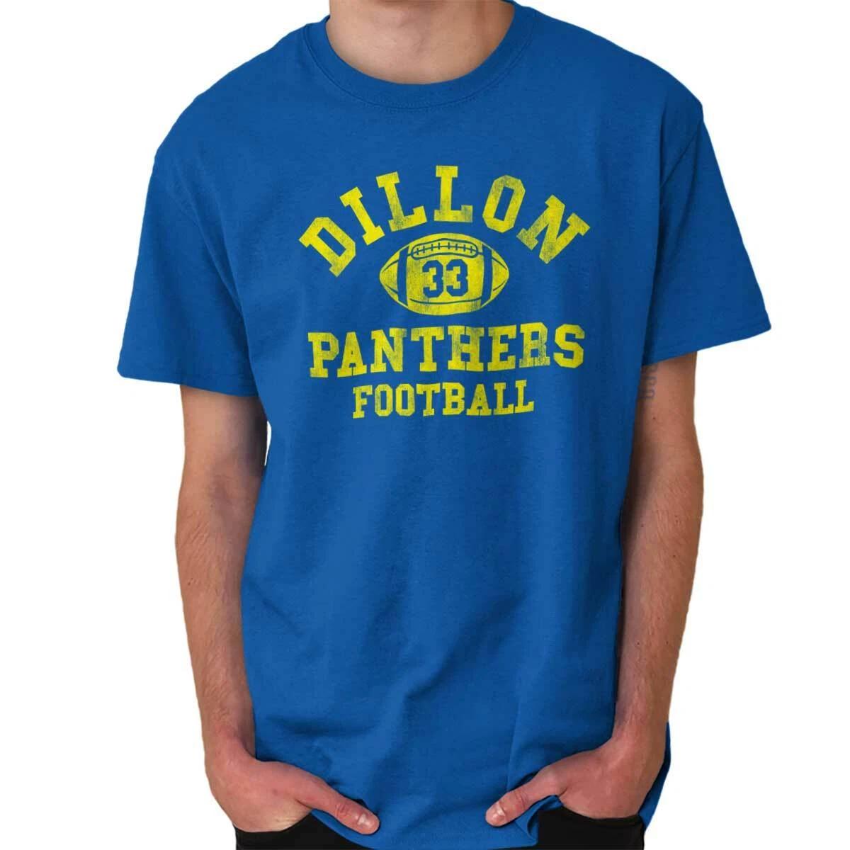 Dillon Panthers Football Number 33 Athlete Womens or Mens Crewneck T Shirt Tee XXXL