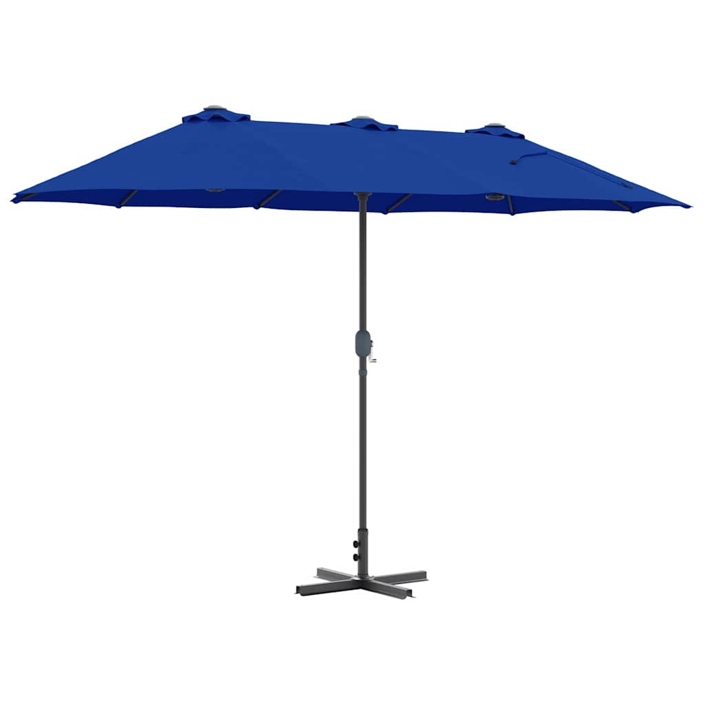 Garden Sun Umbrella Azure Blue 370 x 197 x 239 cm