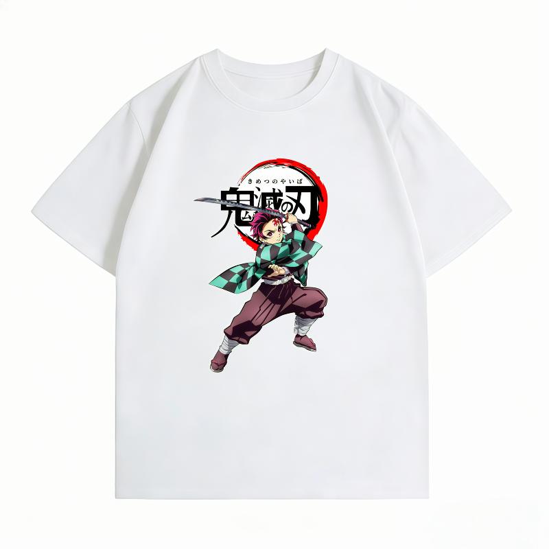 Unisexs Clothing New 100 Cotton Summer TShirt Demon Slayer Unisexs TShirt Tanjiro Print Casual Unisexs TShirt
