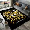 3D Wu T-TANG Clans Hip Hop Sign Rap Carpet Rug for Bedroom Living Room Home Sofa Decoration,Children Play Large Decor Floor Mat