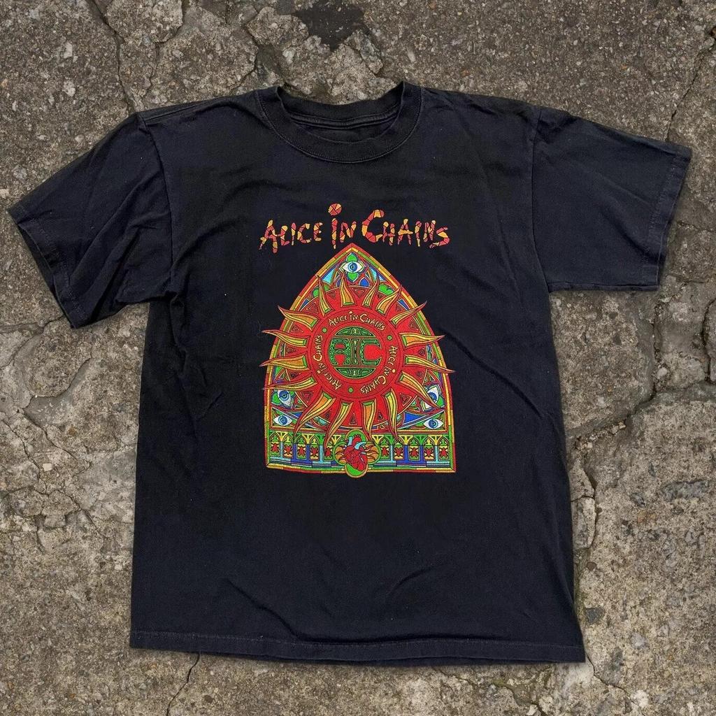 Alice In Chains Unisex Black T-shirt Size S-5XL
