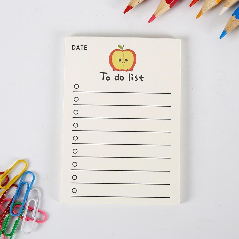 Sticky Notes Sticky Notes Bjørnemønster Søt frukt Enkle skrivesaker Gaver til studenter