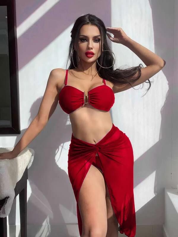 2023 European & American Three-Piece Swimsuit: Women's Bikini Set