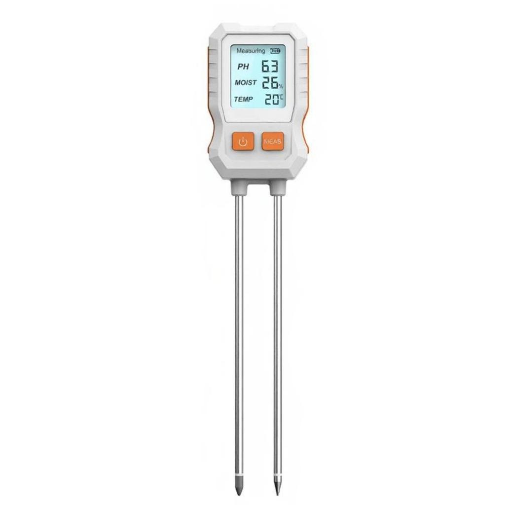 Compact Soil Instrument for Monitoring Acidbase Value Temperature Humidity Level with Digital Readout in Various Setting