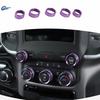 Center Console AC Radio Switch Knob Trim Decor Ring For Dodge RAM 1500 2018+