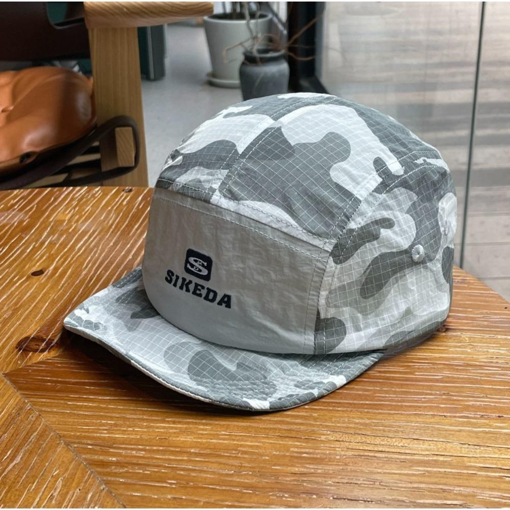 

5 Panel Short Brim Baseball Cap, Vintage Classic Black Mesh Embroidery Letter Unisex, Perfect for Outdoor Camping Fashion Hat белый