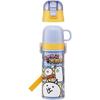 Skater Children's Stainless Steel Water Bottle 2-Way Direct Drinking 470ml Cup Drinking 430ml Cat Great War 23 Child-friendly Lightweight Type Boys Th