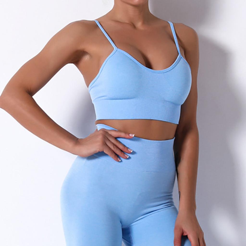 Women's Seamless Knitting  Breast Wrapping Sleep Yoga Motion Bras