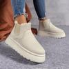 fashion Winter Women's Boots Warm Short Plush 2024 Hot Sale Thick-soled Women Mid Heel Water Proof Casual Comfortable Snow Boots
