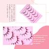 SHELWIN False Easy to Apply for Handmade False Natural Includes Light Makeup 5 Pairs Lash Eyelashes, Beginners, Eyelashes, Eyelashes, Tweezers, Gift,