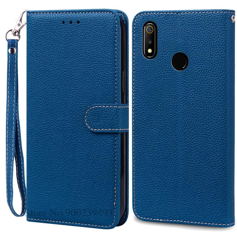 For Realme 3 Case Soft Pu Leather Flip Wallet Case For Realme 3 Pro Case Phone Cover For Realme 3 Pro Coque Fundas Bumper