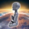 Alien Figure Decorative Object Interior Decor Gardening Extraterrestrial Yoga Meditation Resin Statue Gift.