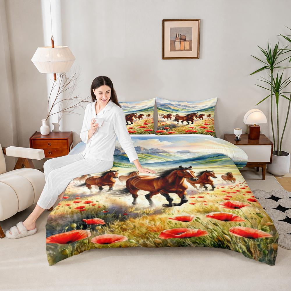 Construction Vehicles and Signs Bedding Set (1 duvet cover, 2 pillowcases, duvet not included)