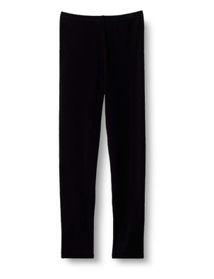 Okamoto Kuropan Cotton Blend Cropped School Uniform Size 120 Japan Leggings, Stretchy, Length, Kids' Overpants, Black, (919-901), Girls,