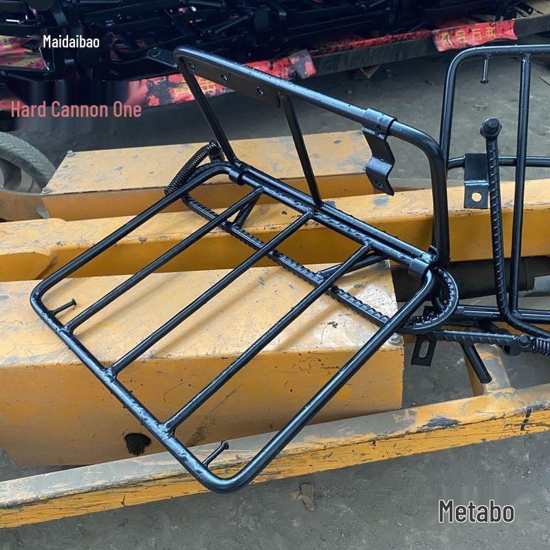 Suzuki King Honda Motorcycle Steel Cargo Rack for CG - Heavy-Duty Load-Bearing Bar