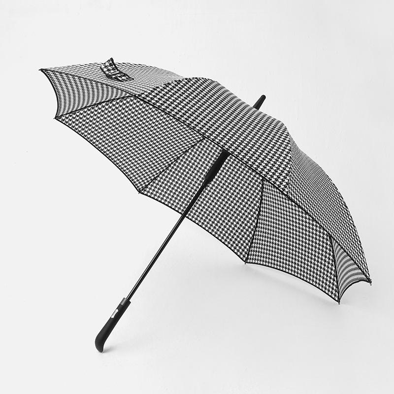PARACHASE Větruodolný lehký deštník s kohoutí stopou - Dlouhá rukojeť, korejský styl, ochrana proti slunci a dešti, skládací design.
