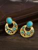 Bohemian  turquoise Pendant Earrings Vintage Style New Women's  Accessories Jewelry