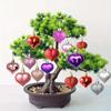 Heart-Shaped Multi-Finish Ornaments Perfect for Christmas Tree Decor Home Window Hanging Birthday Celebrations Festive Baubles