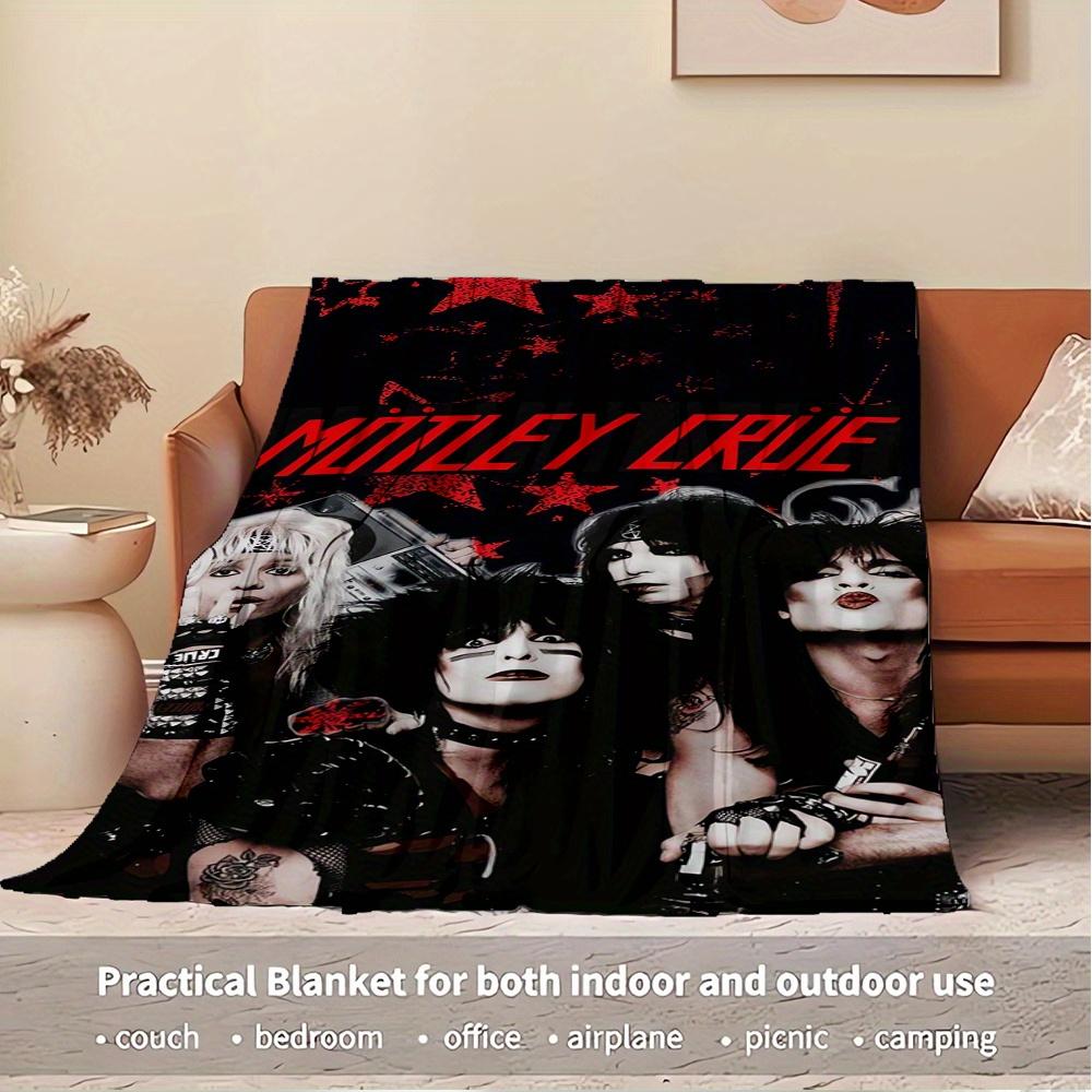 1pc Clowne,Makeup,Music Printed Flannel Blanket, Super Soft Plush Bed Cover, Four Seasons Quilt for Sofa, Bed, Office,45