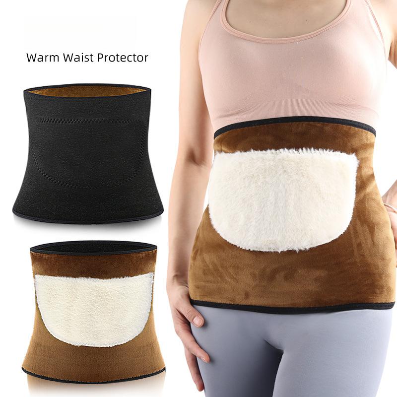 Full Velvet Belly Circumference Double-layer Thickened Velvet Belly Protective Gear To Keep Warm and Waist Protection