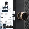 2.44""x7.01"" Smart Digital Door Lock Battery Powered Fingerprint Touch Password Keyless Latch