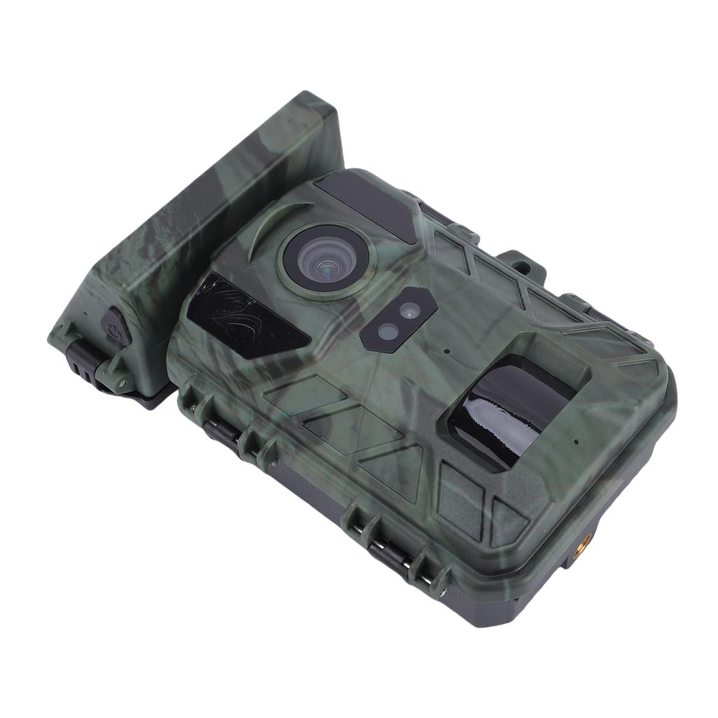 Trail Camera with Solar Panel 50MP 4K High Definition Night Visible 120 degrees  Wide Angle 65ft Detection for Outdoors