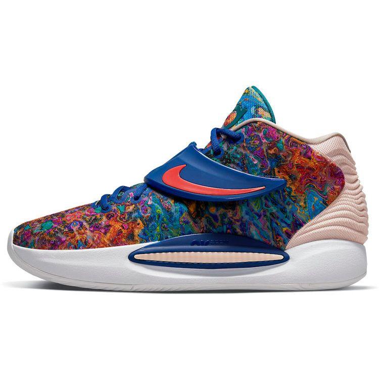 

Nike KD 14 Psychedelic Men Sneakers Blue Deep-Royal-Blue Coconut-Milk CW3935-400 41
