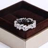 Exquisite Irregular Women's Zircon Ring Fashion Women's Ring Anniversary Gift  Diamond Ring Wedding Rings for Women