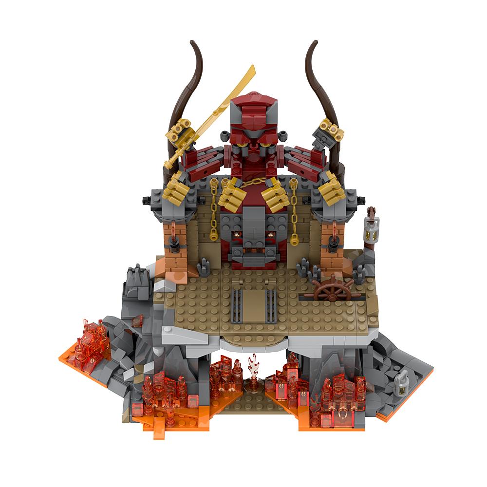 MOC Raiders of The Lost Ark Stones Bricks Movie Indiana Jones Temple Building Blocks
