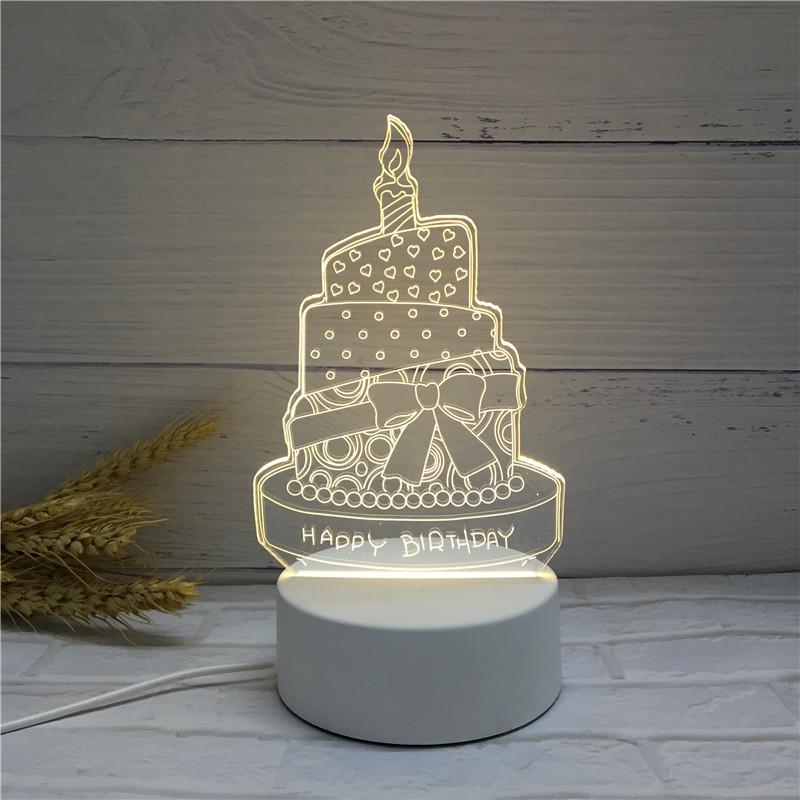 Acrylic 3D Night Light - Custom Table Lamp with Logo, Ideal for Events & Christmas Gifts