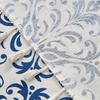 Vintage Blue and White Porcelain Cotton Linen Curtains Semi-Blackout Curtains Kitchen Rod-Through Printed Door Curtains