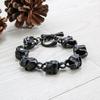 Personalized Vintage Skull Titanium Steel Men's Bracelet Stainless Steel Rock Punk Bracelet