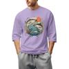 Men'S Round Neck Three-Quarters Sleeve Top Casual Fashion T-Shirt