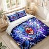 Bedding Set 1 Duvet Cover 2 Pillowcases AC Milan Print Bedroom Home Decoration