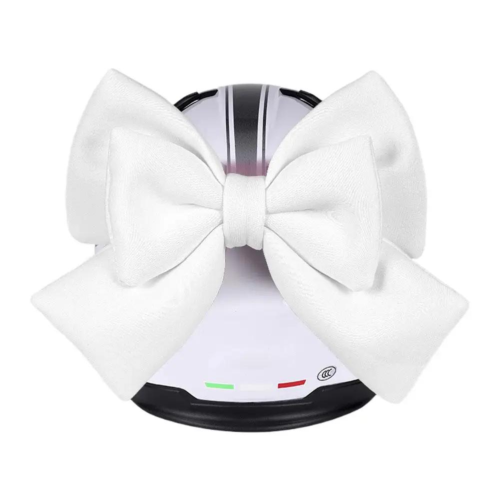 Motorcycle Helmet Bow Decoration Electric Bike Helmet Car Body Decoration Accessories Bowknot Suction Cup Type For Girl Wom Y1G4