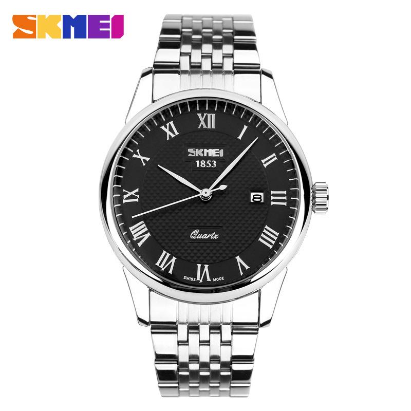 Shikemei Men's Casual Business Watch - Handsome, Elegant, Trendy, Waterproof with Single Calendar; Ideal for Men and Couples.