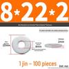 Extra Large Galvanized Metal Flat Washer - Thickened Round Screw Washer M6-M16