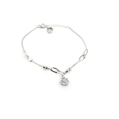 Bracciale - LUXENTER - Wilya - Zircone cubico - Placcato finitura rodio - 17 cm + 3 cm di estensione