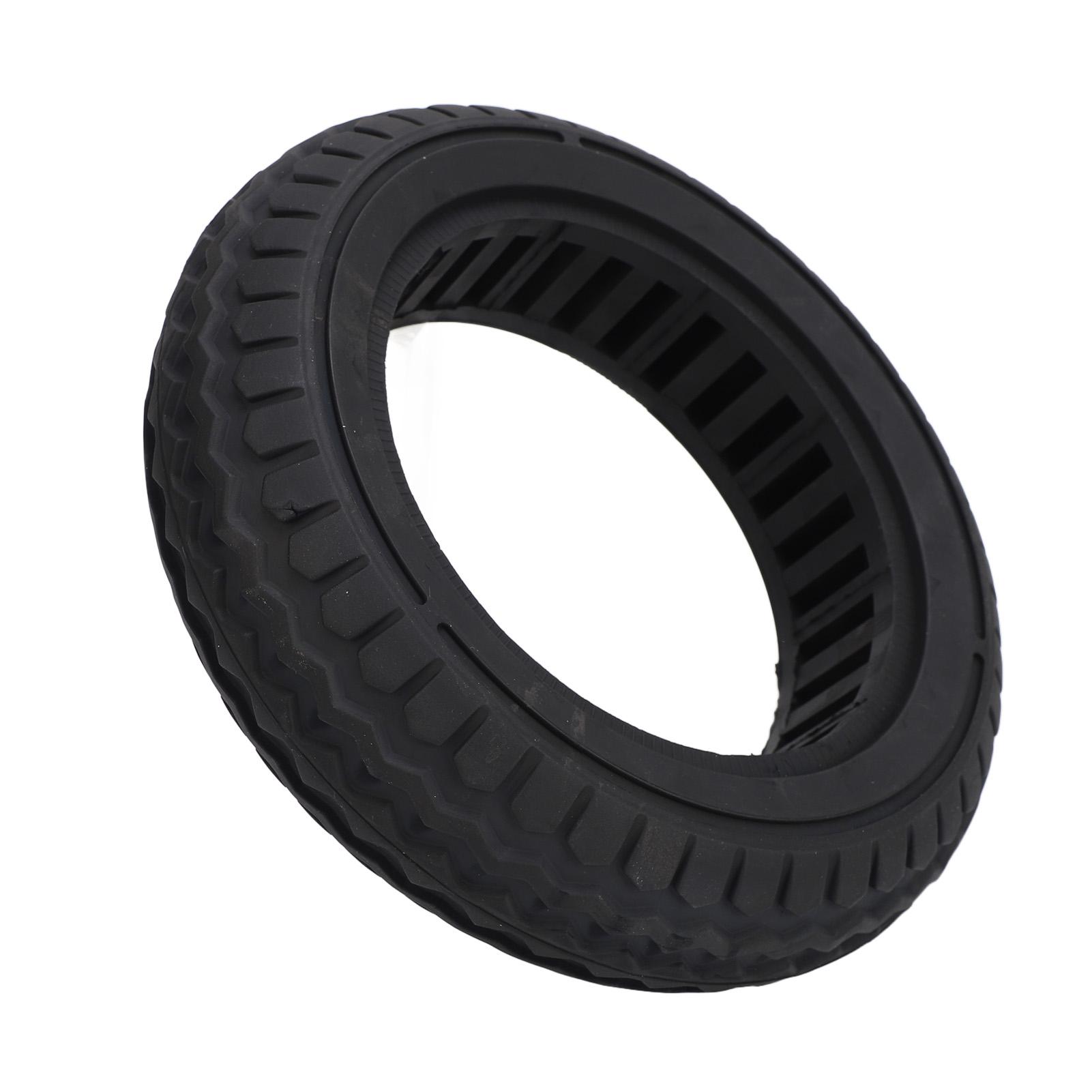 Electric Scooter Solid Tire 10 X 2.5 Rubber Anti Slip Pressure Resistant Replacement Solid Wheel for 10 Inch Electric Scooter