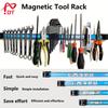 8"/12"/18"/24 Heavy Duty Magnetic Tool Rack with Blue Label Slots and Tool Holders - Garage Storage System, Easy To Assemble
